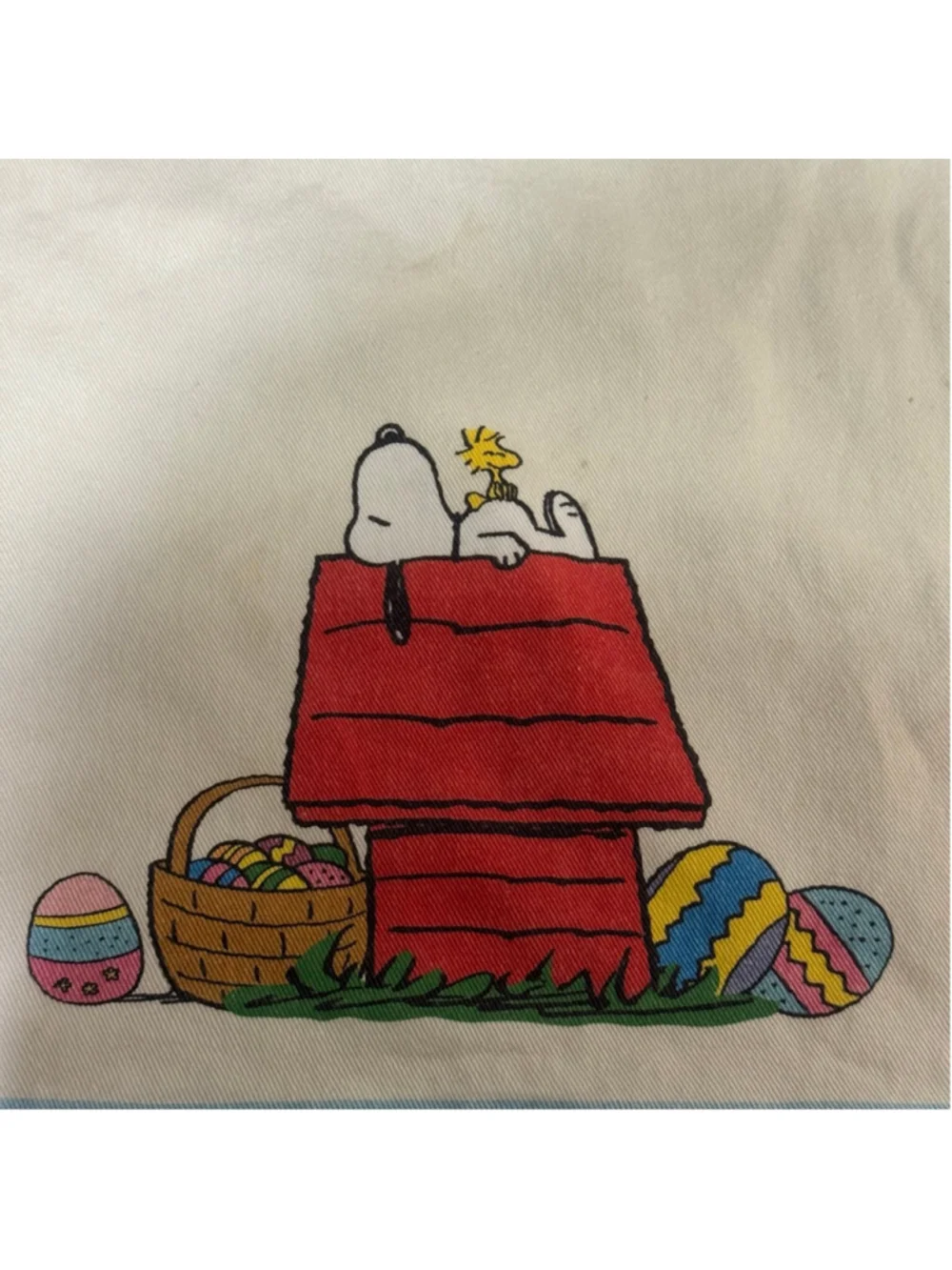 Williams Sonoma Snoopy & Woodstock Easter Kitchen Towel